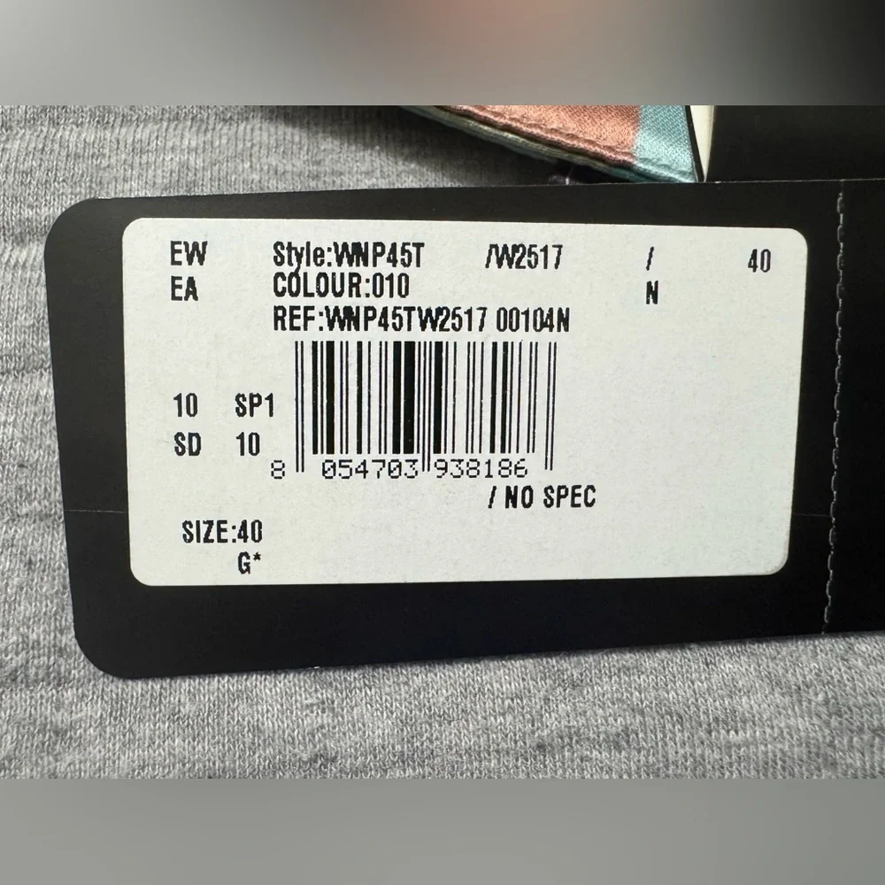 Emporio Armani Multicolour Checked High-Waisted Wide Leg Trousers Size 4 - Picture 9 of 14